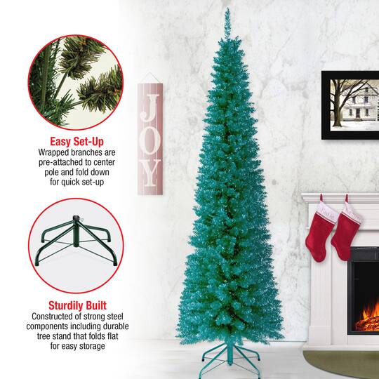 6ft. Unlit Tinsel Artificial Christmas Tree